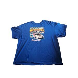 Nascar Daytona 500 Race ‘48 T-Shirt Graphic Blue Tee Size 3XL